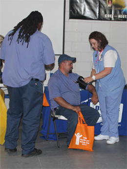 Biometric screening with employees