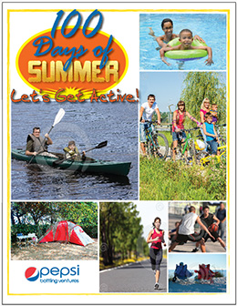 Marketing materials encouraging healthy lifestyles for PBV employees
