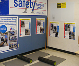 Marketing materials encouraging healthy lifestyles for PBV employees