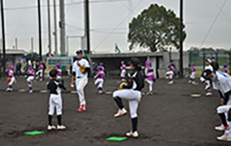 A baseball workshop held in Kumamoto Prefecture in November 2020