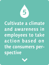 5 Cultivate a climate and awareness in employees to take action based on the consumers perspective