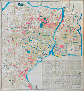 Bunken Edo Oezu (Map of Edo) (1863)