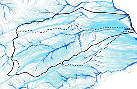 Graphic showing groundwater flows