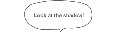 Look at the shadow!