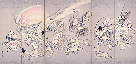 百鬼夜行図屛風