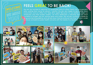 Welcome back activity to build employee relations